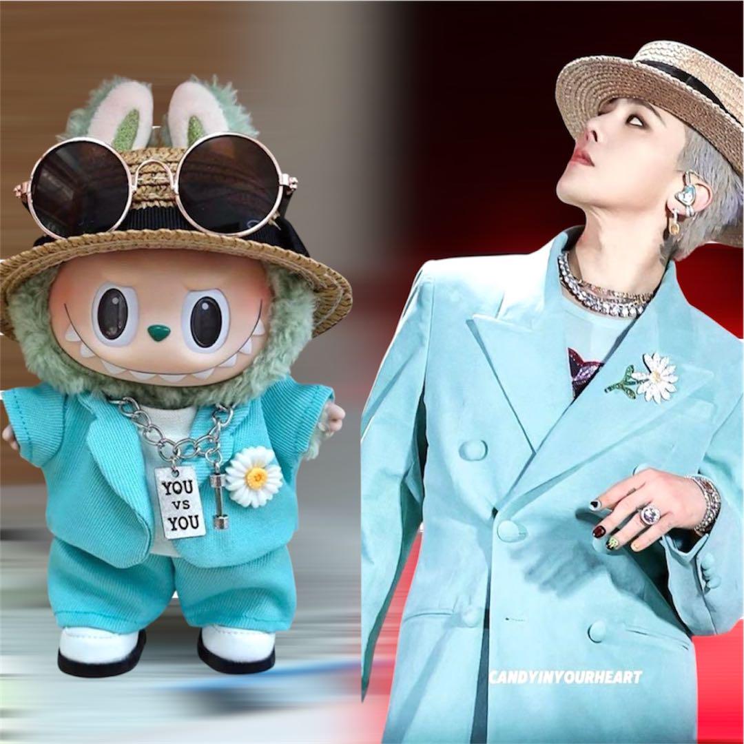 LABUBU G-DRAGONコスチュームぬい服らぶぶ 着せ替え服 6点 LABUBU G-DRAGONコスチュームぬい服らぶぶ 着せ替え服 6点
