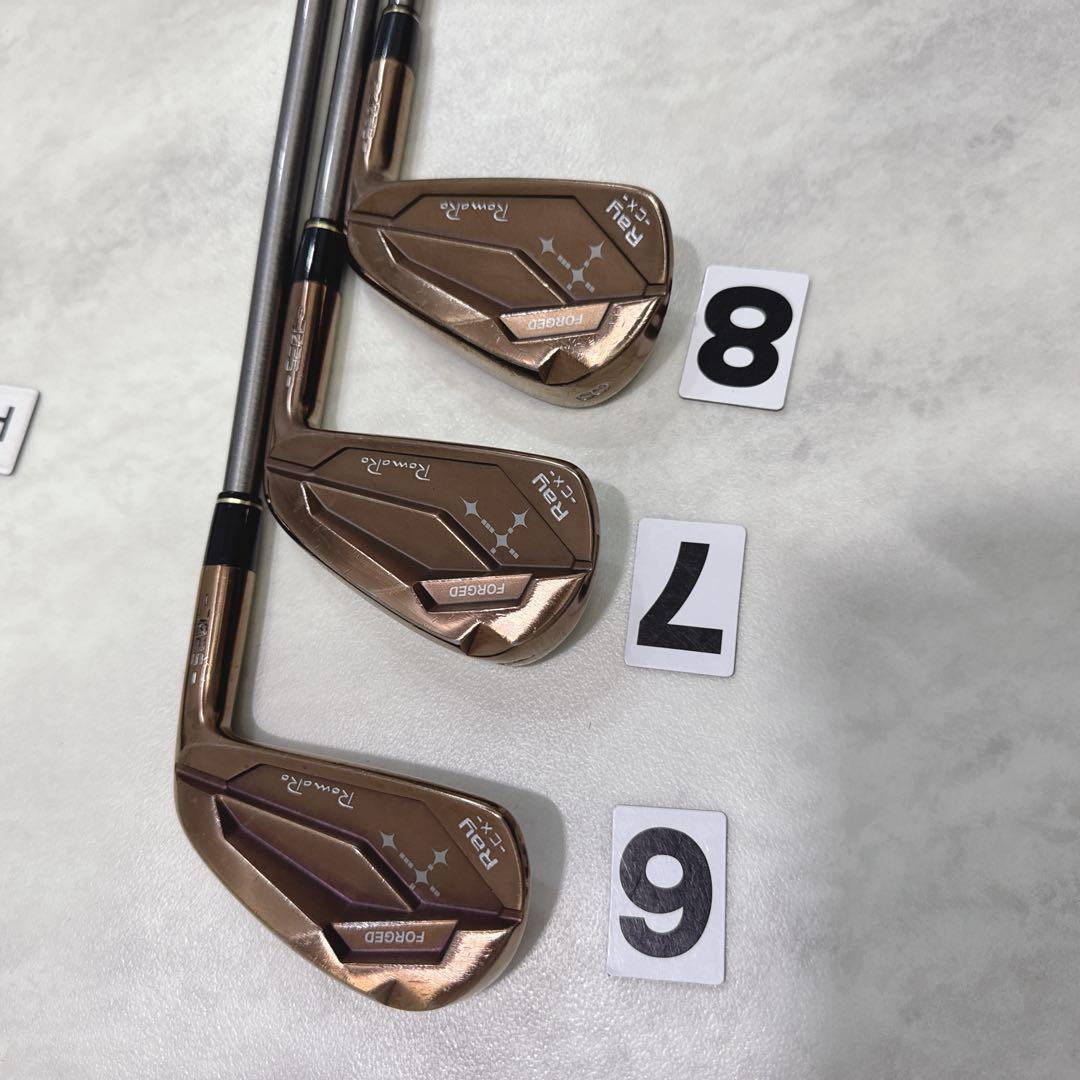 激レア 銅IP仕上げ ロマロ レイ RAY CX S20C 6-PW 5本 右S
