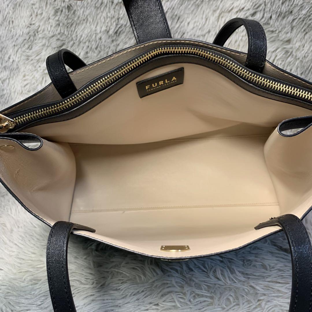 未使用に近い FURLA  フルラ Sofia ソフィア トートバッグ 黒