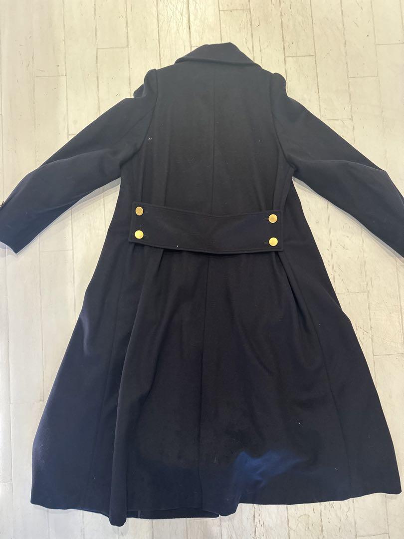 AMERI Vintage ロングコート Mネイビー