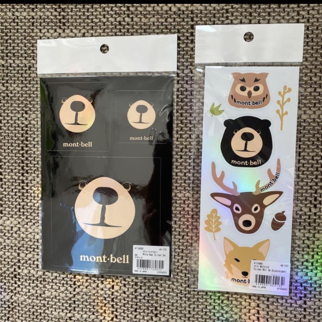 mont-bell ステッカーセット 動物デザイン