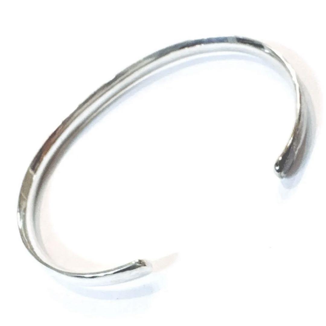 シルバー925 バングル ブレスレット シンプル silver刻印　ヴィンテージ