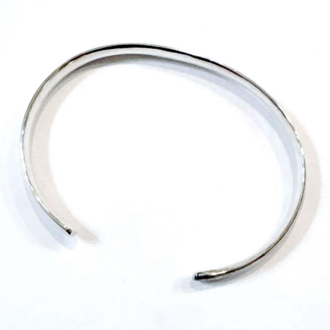 シルバー925 バングル ブレスレット シンプル silver刻印　ヴィンテージ