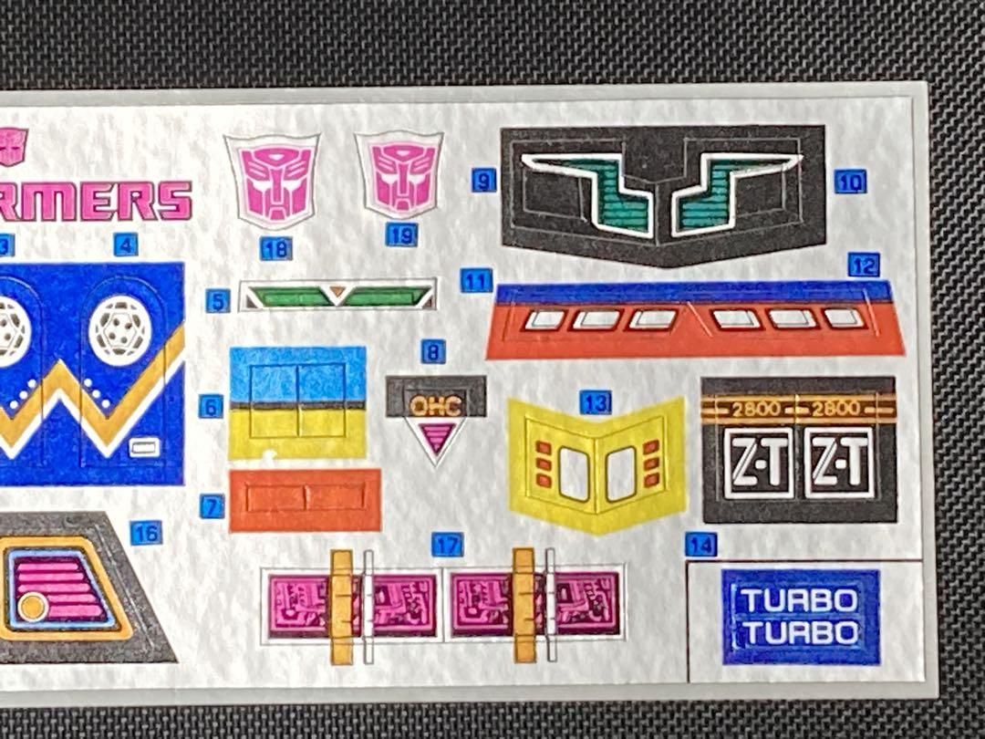トランスフォーマー G1　シール　当時物　超美品　（管理No.その80）