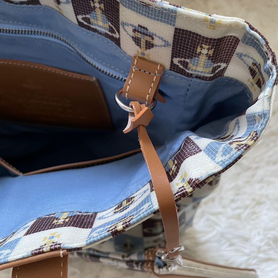 Vivienne Westwood MAN トートバッグ 総柄 オーブ 肩掛け