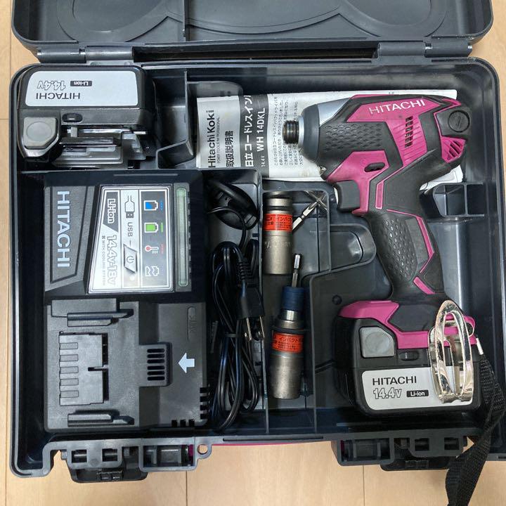 完動品 HITACHI koki コードレスインパクトドライバー WH14DKL