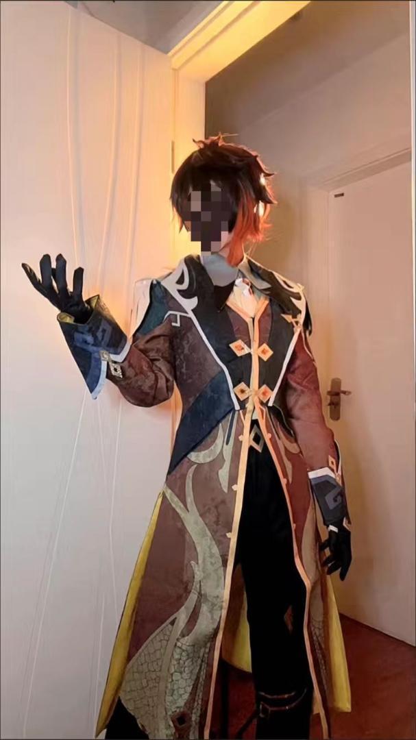 原神 鍾離 XXLサイズ　コスプレ　衣装　ウィッグ付