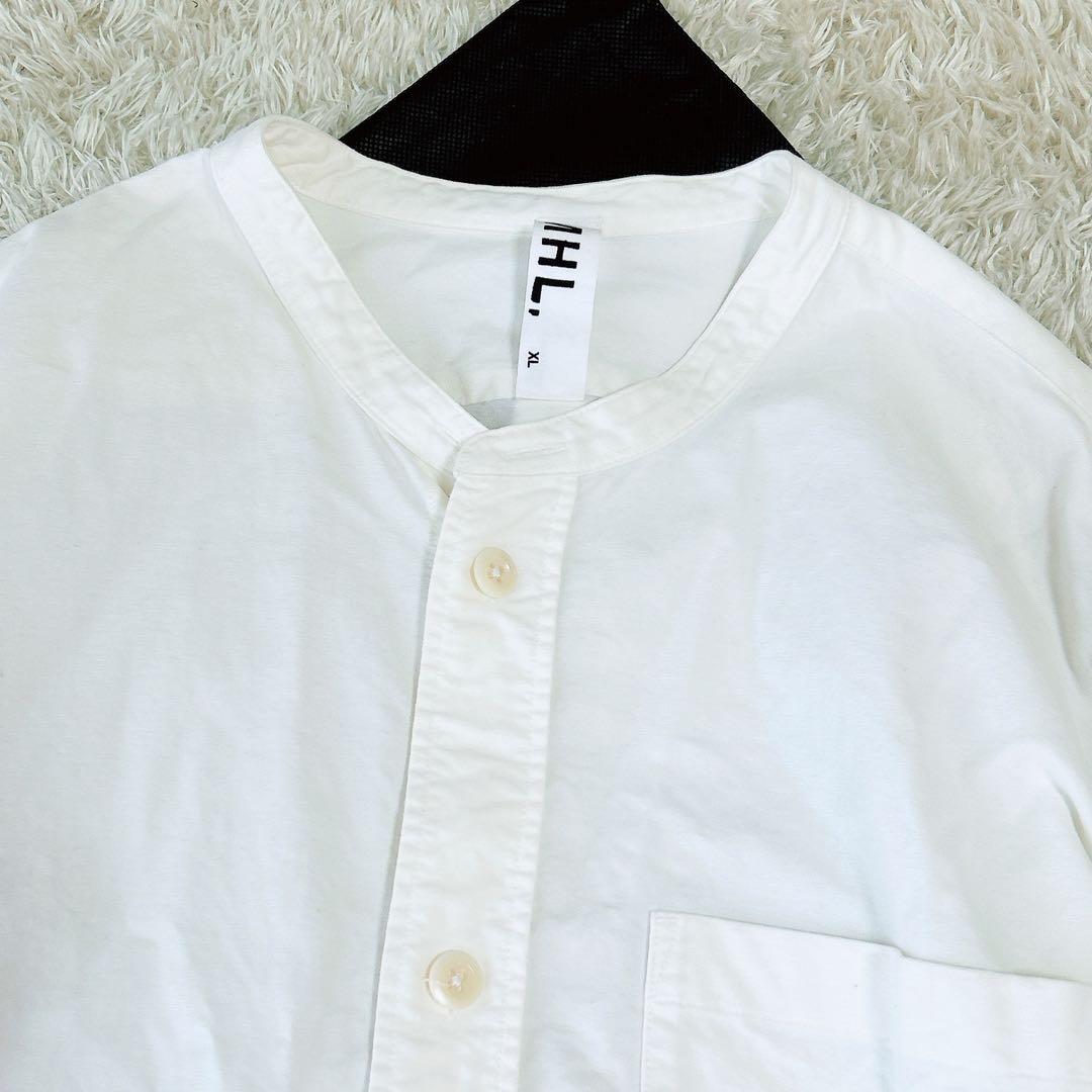 MHL.★マーガレットハウエル★美品★バンドカラーワークシャツ★オックスフォード