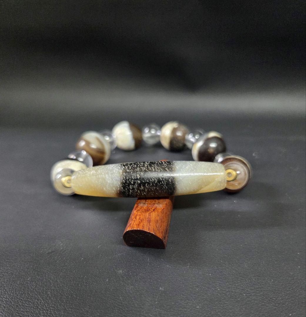 正規店仕入れの 784 天珠 スッパー天珠 ハンドメイド作品 dzibeads ブレスレット アクセサリー