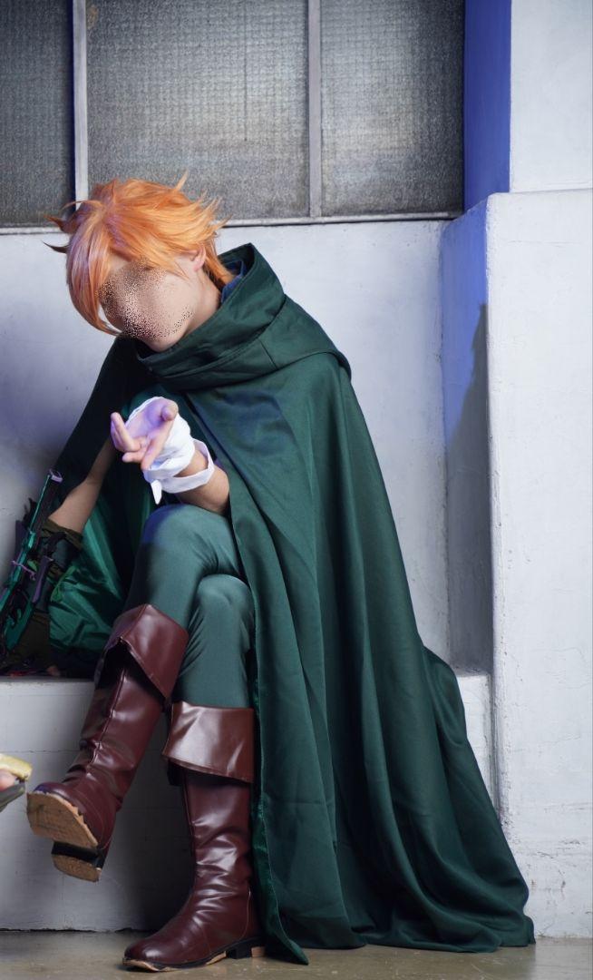 FGO ロビンフッド コスプレ衣装 ウィッグ、武器付き