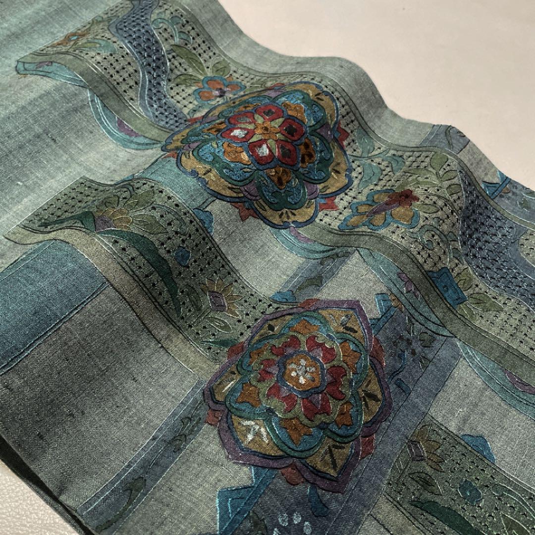 サロン専売 専用帯198 蘇州刺繍 真綿 紬 袋帯 e26Q1-m79681409191 高級 正絹 相良 汕頭 限定SALEHOT