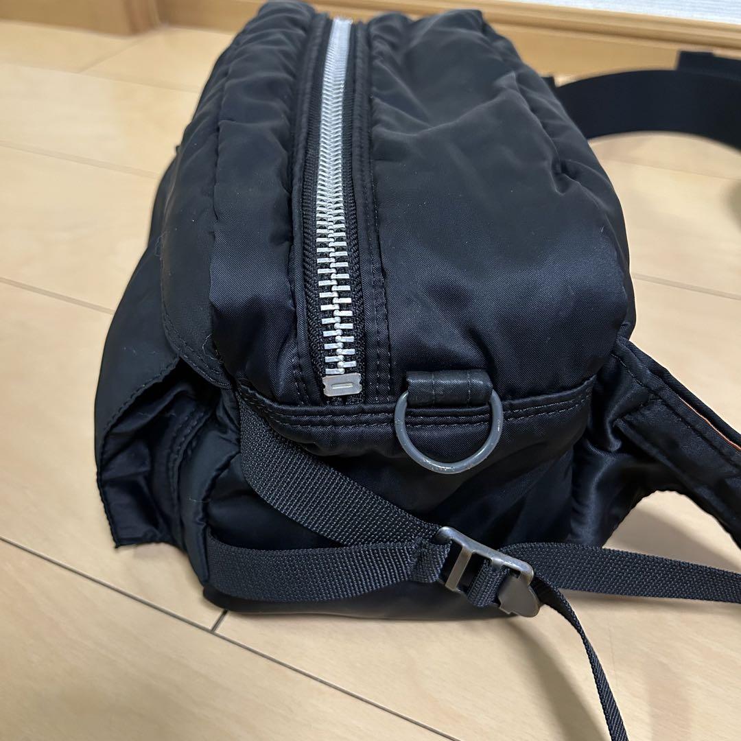 PORTER ウエストポーチ　ボディーバッグ　クロス掛け　タンカー　ブラック