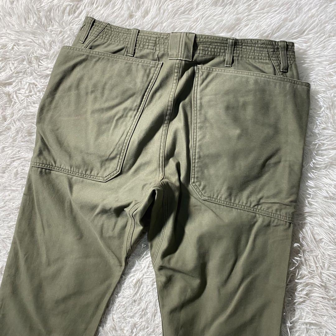 上品なブランド 美品】ササフラス カーゴパンツ コットンサテン ワーク フォール パンツ