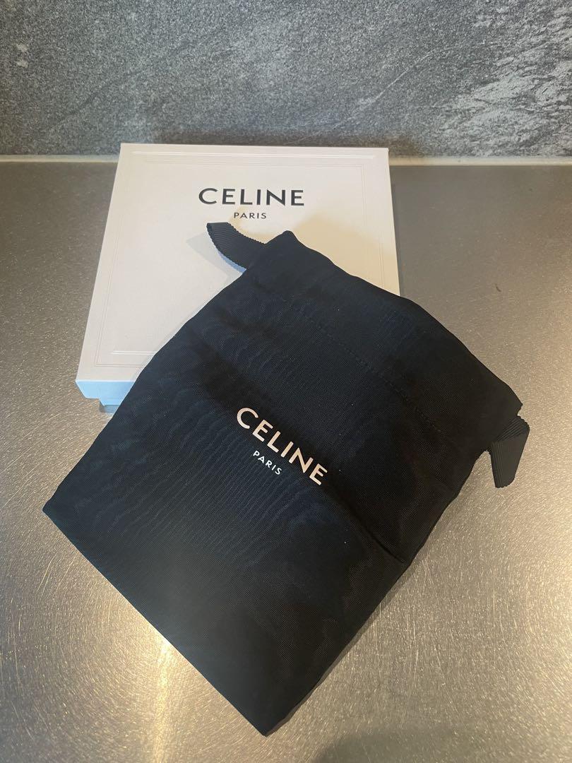 CELINE トリオンフ 三つ折り財布 ブラック