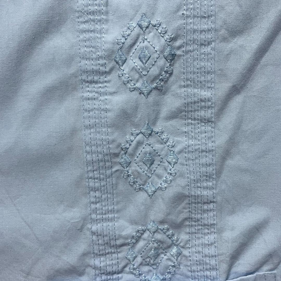 CUBAVERA　キューバシャツ　柄シャツ　全刺繍　4ポケット　開襟　XL