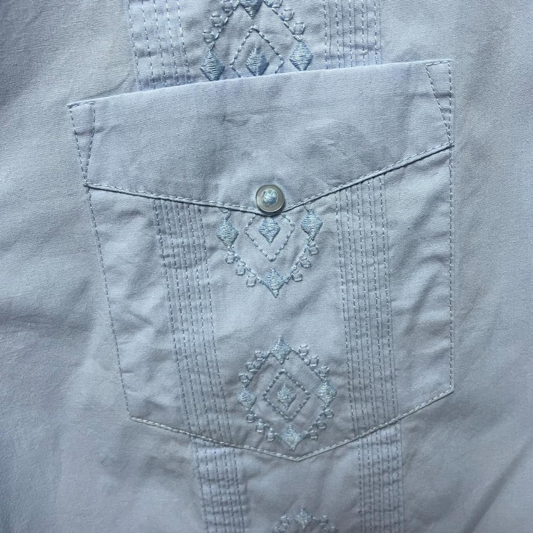 CUBAVERA　キューバシャツ　柄シャツ　全刺繍　4ポケット　開襟　XL