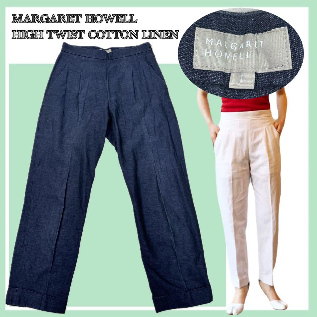パンツ MARGARET HOWELL HIGH TWIST COTTON LINEN