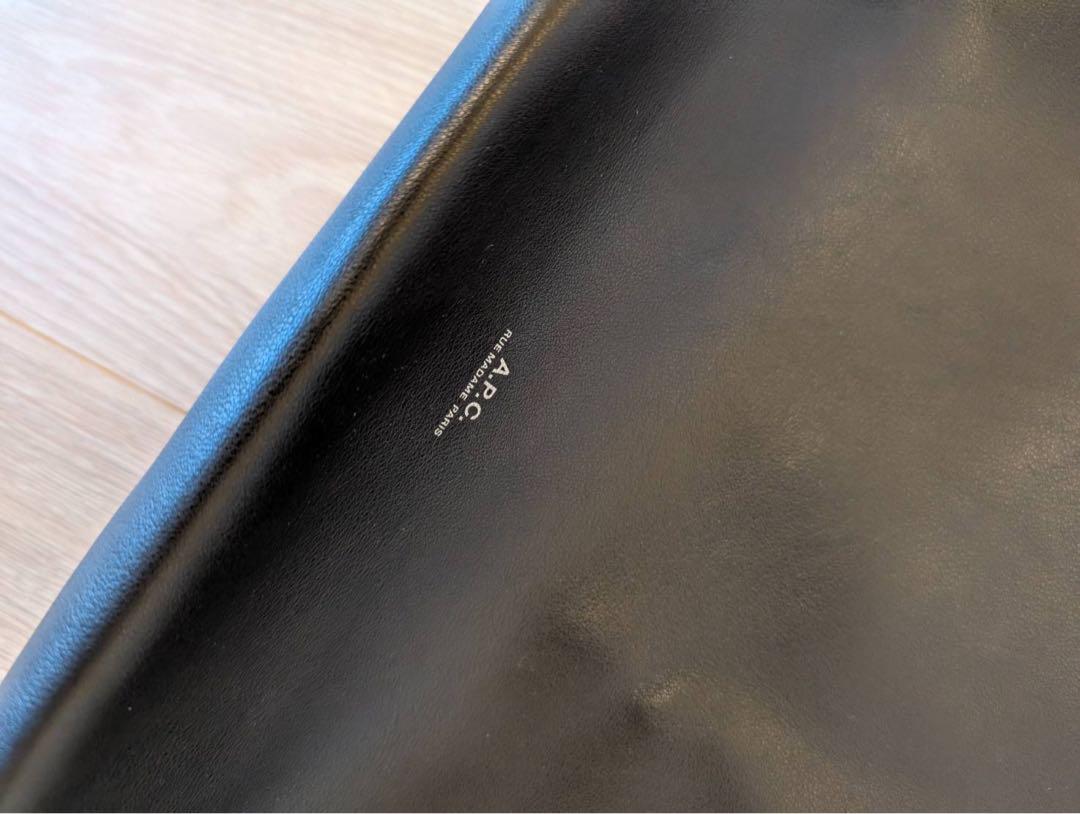 A.P.C. レザートートバッグ 黒 2WAY仕様