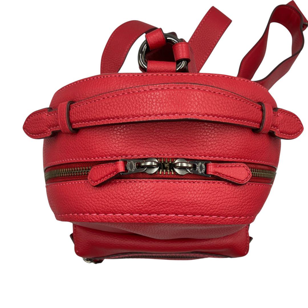 美品✨COACH 31032 レッド ミニリュック バックパック 本革 美品✨COACH 31032 レッド ミニリュック バックパック 本革