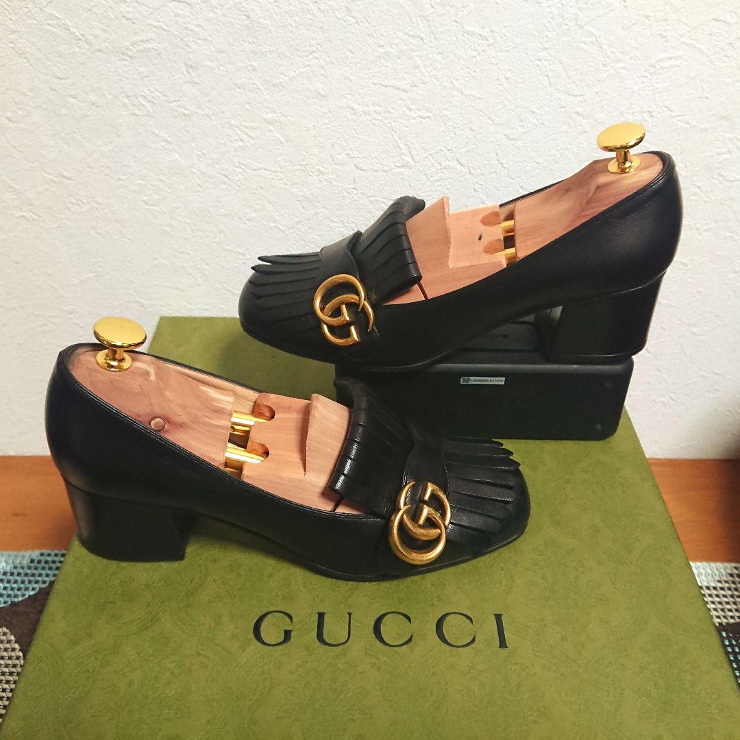 GUCCI - 美品 グッチ GUCCI パンプス GGマーモント キルト