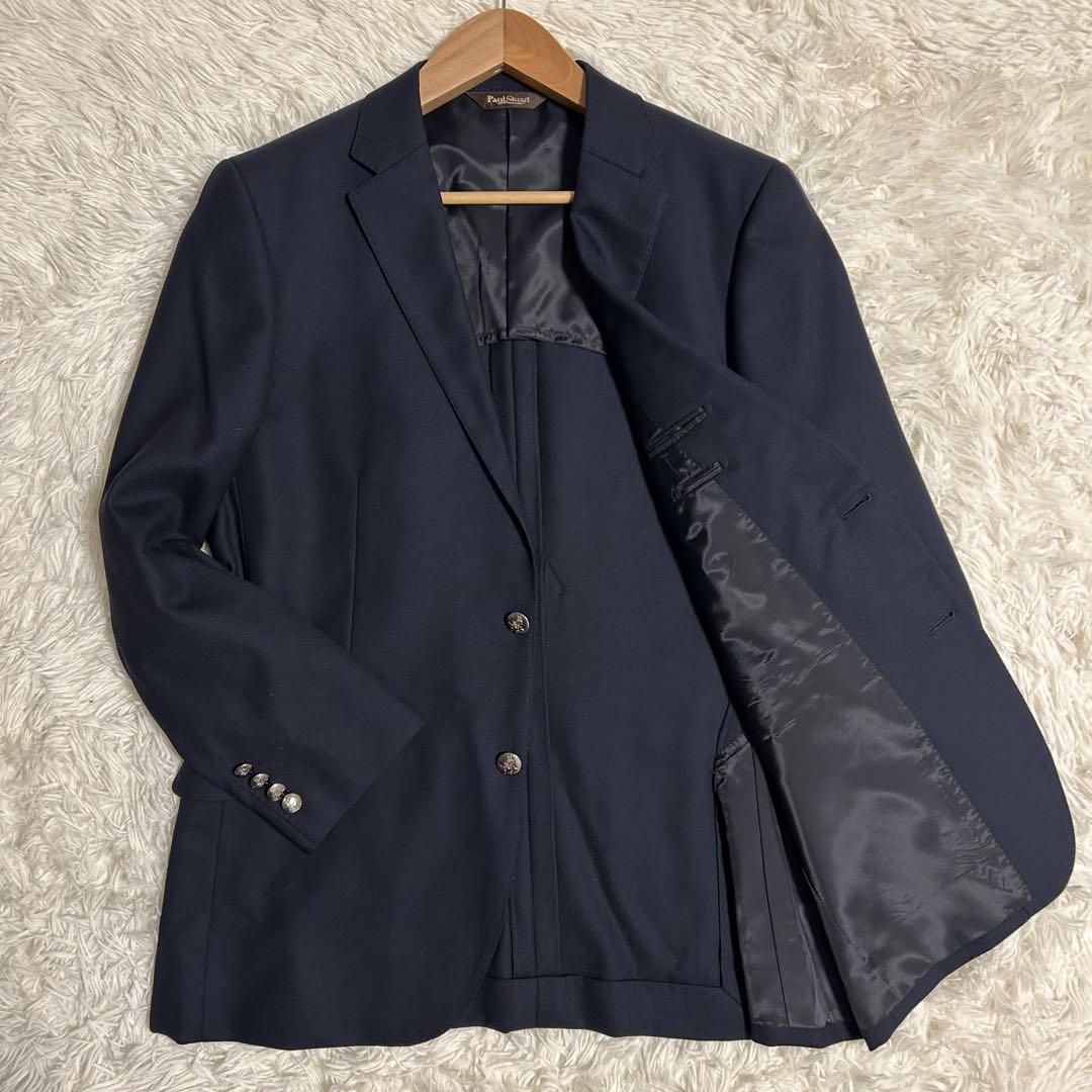 美品 PaulStuart ブレザー 紺ブレ 銀ボタン 大きいサイズ 2XL