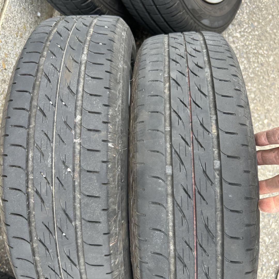 155/65R14 アルミホイールとタイヤ①２本分