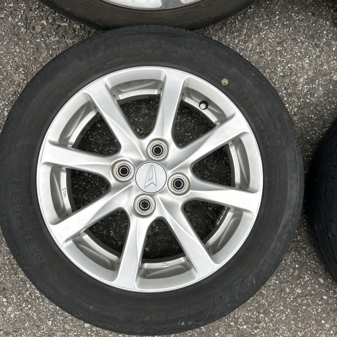 155/65R14 アルミホイールとタイヤ①２本分