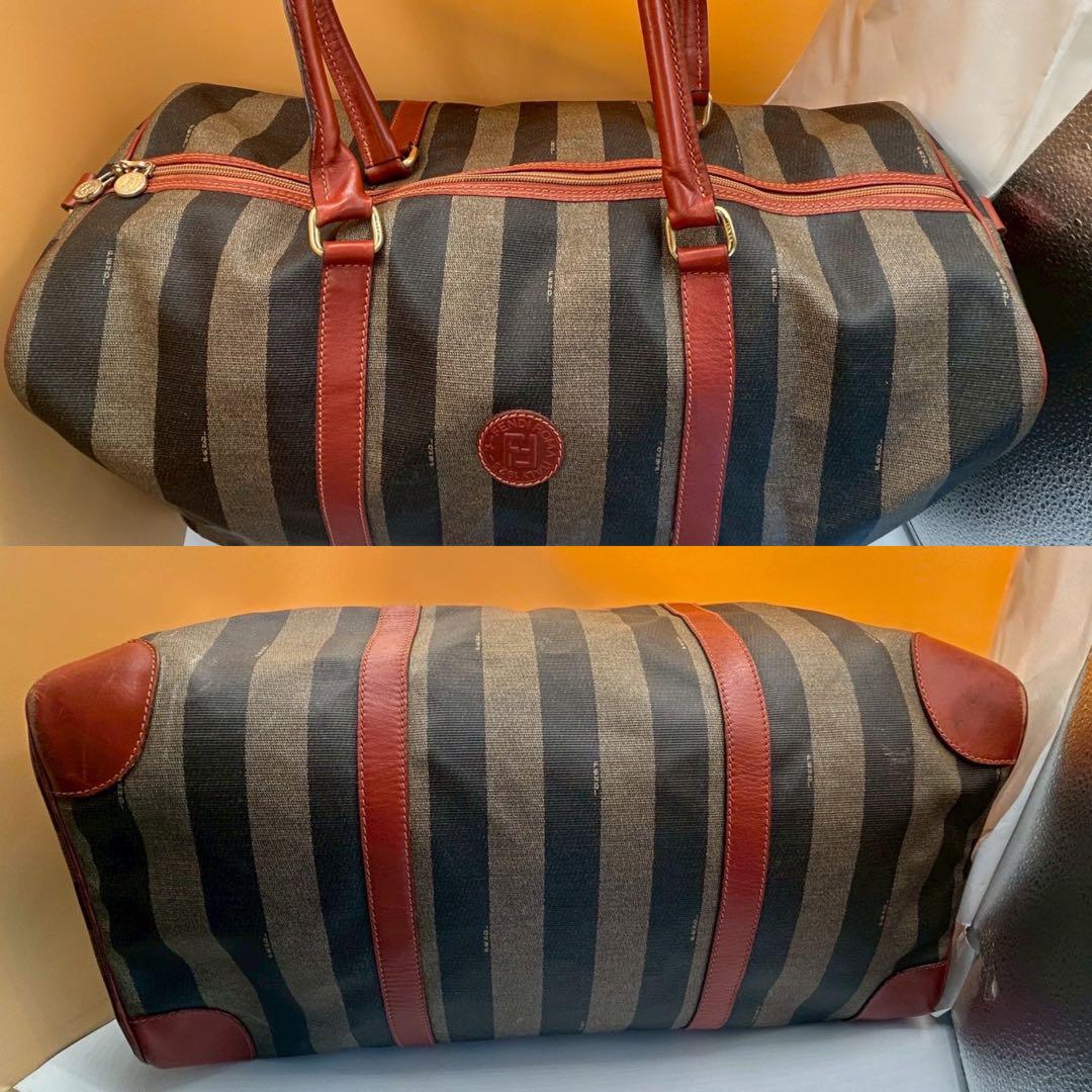 FENDI フェンディ ペカン柄 ミニボストンバッグ ハンドバッグ
