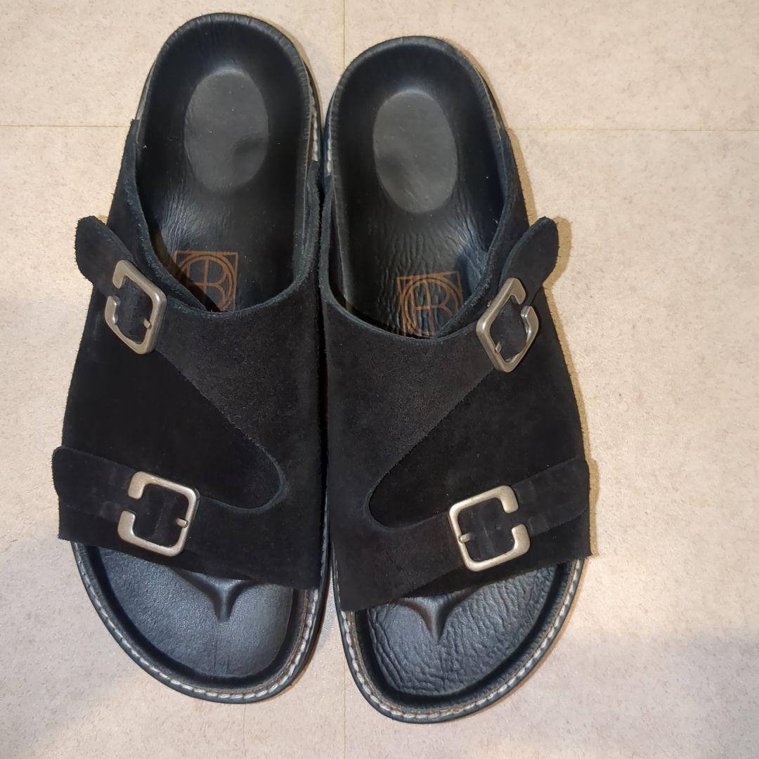 靴 hobo FULL SLIDE SANDALS COW SUEDE 42