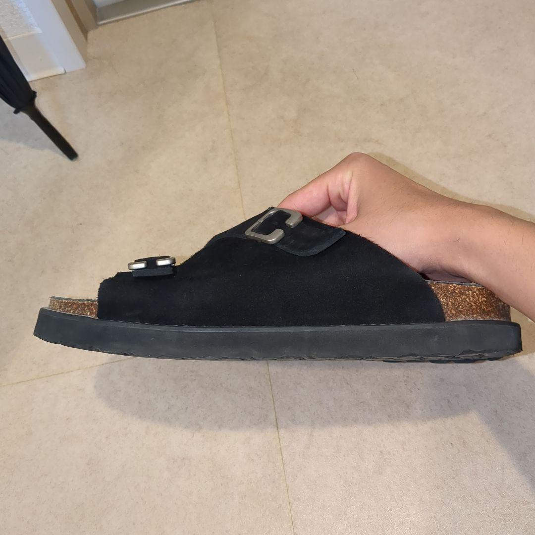 靴 hobo FULL SLIDE SANDALS COW SUEDE 42