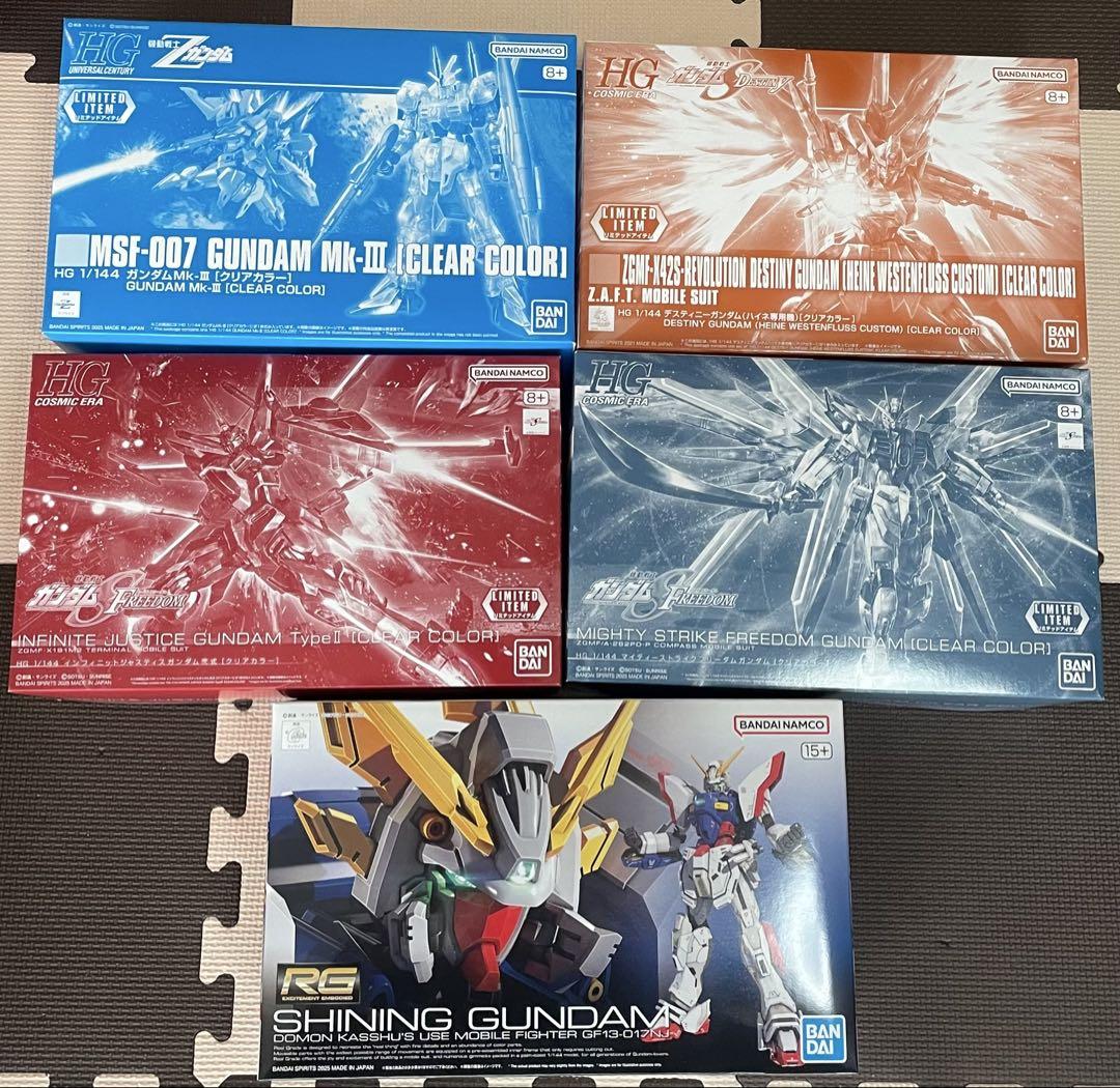 セール　HG SEEDシリーズ　RG シャイニング4体セット