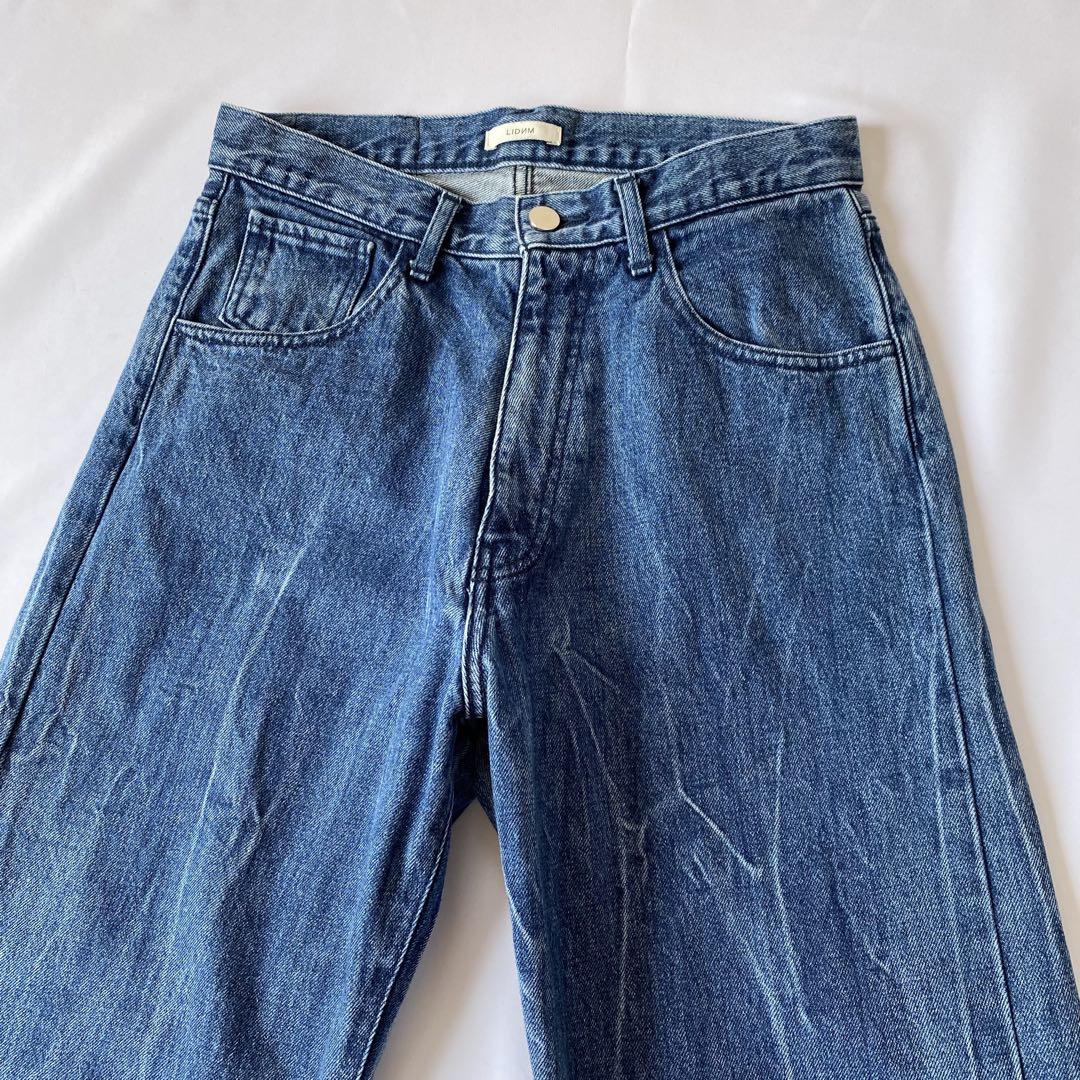 LIDNM VINTAGE SLUB STRAIGHT DENIM Sサイズ
