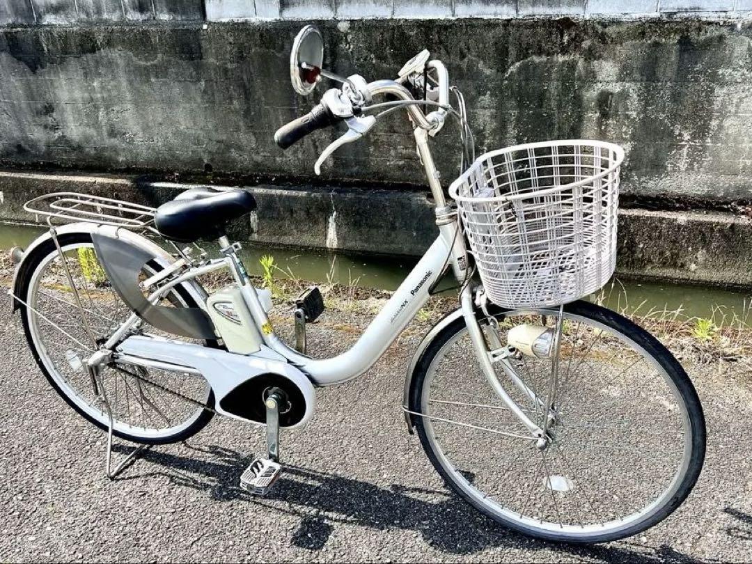 電動アシスト自転車 シティタイプ シルバー　26㌅　発送不可　Panasonic