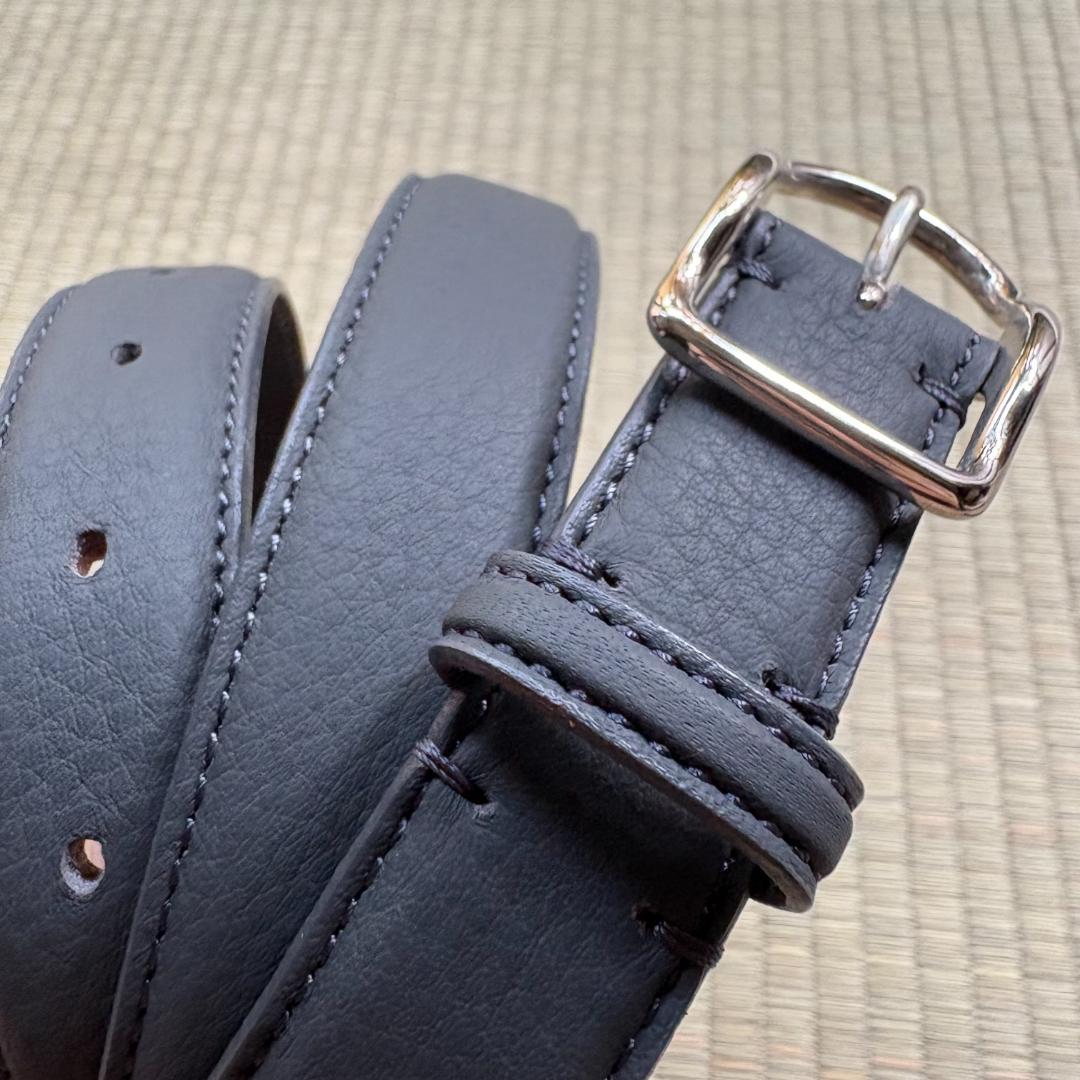 ERA. EO SHRINK AUTHENTIC BELT ダークグレー M
