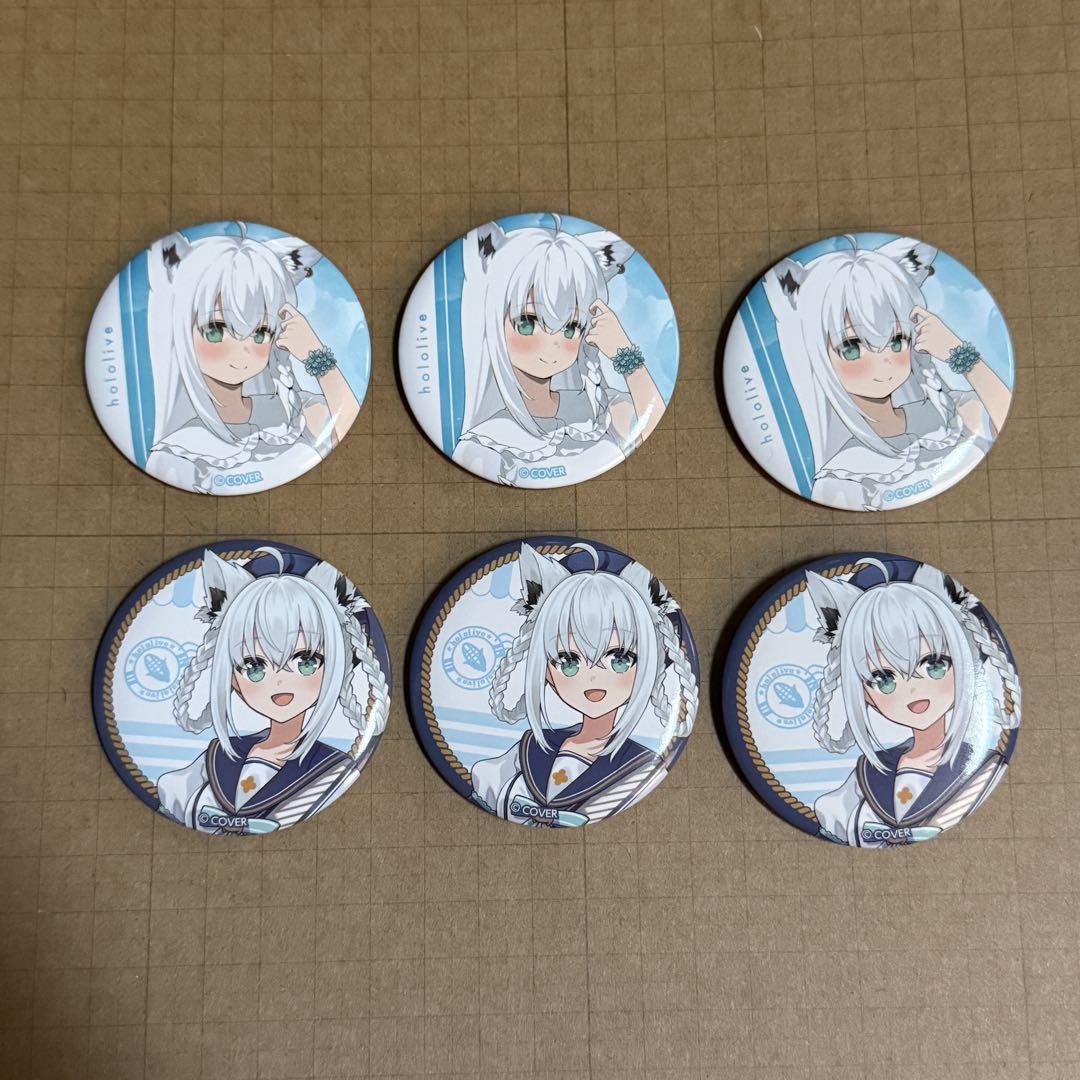 ホロローソン 白上フブキ 缶バッジ 2種6点セット - メルカリ