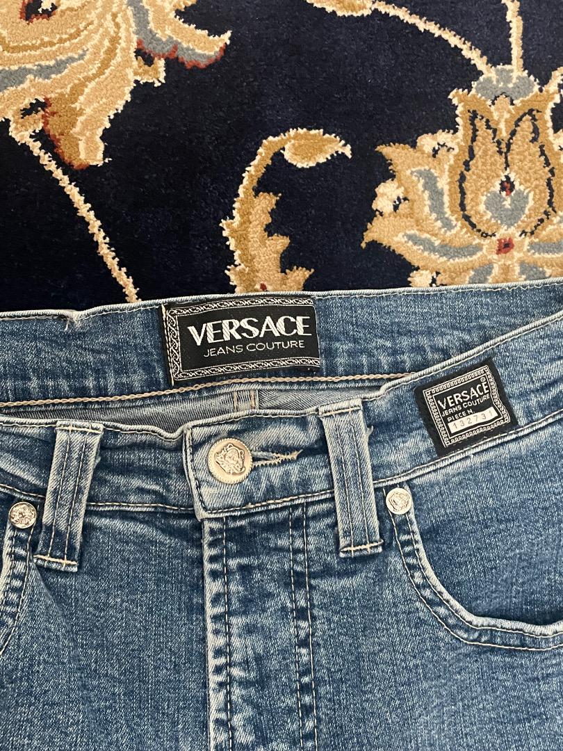 【関税込み】Versace Jeans Couture ブルー 2ポケット ジーンズ VERSACE Jeans Men Blue - POIZON