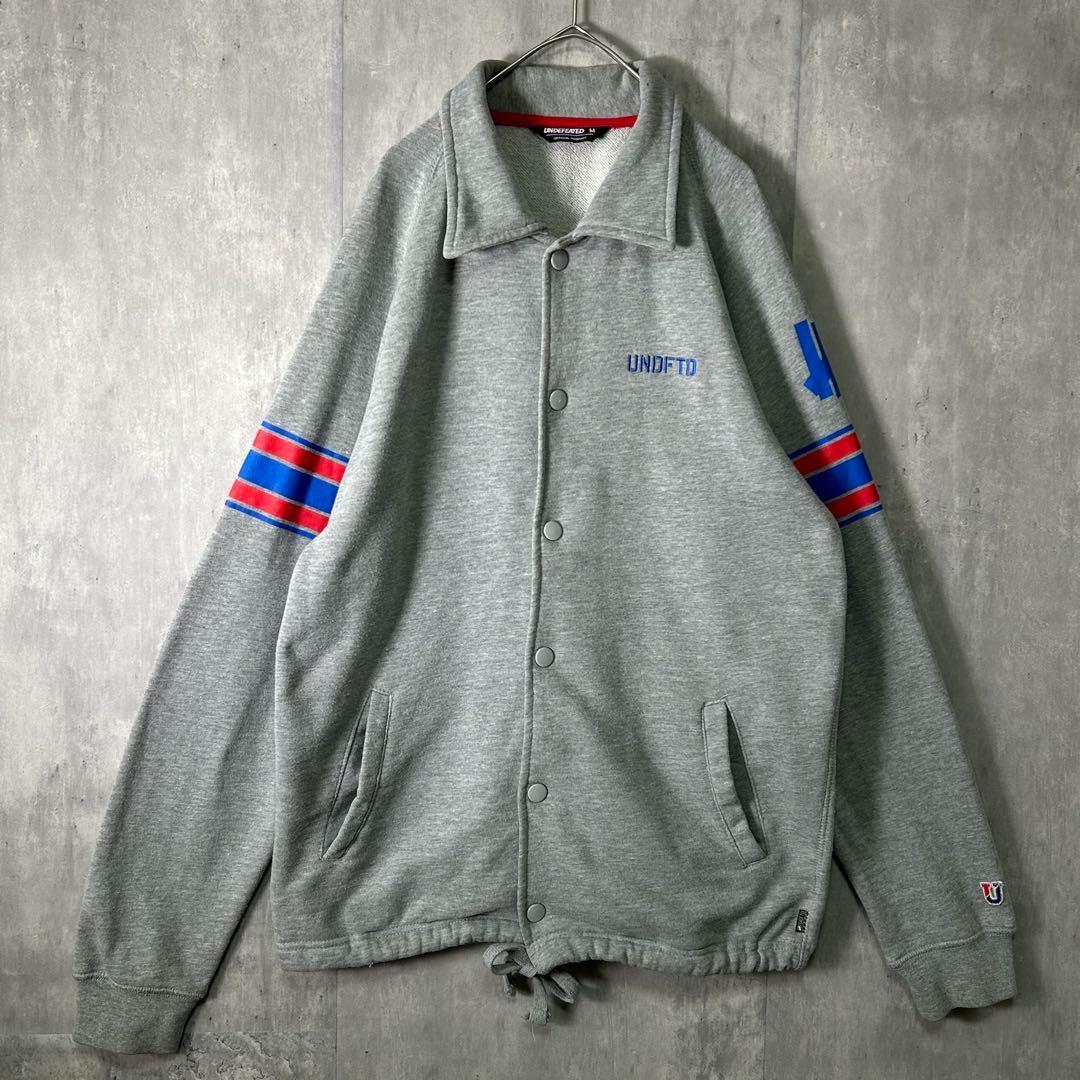 完売品 UNDEFEATED スウェット コーチジャケット グレー