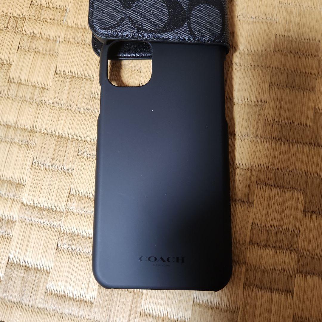 COACH　iPhone11 未使用品　ブラック　手帳型