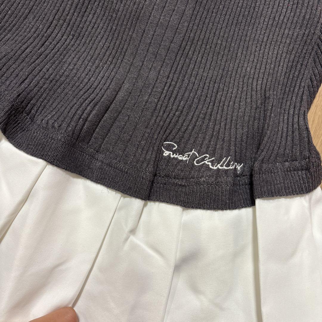 ニットシャツコンビワンピース andmary ダーリッチ ルミニョン ニットシャツコンビワンピース andmary ダーリッチ ルミニョン