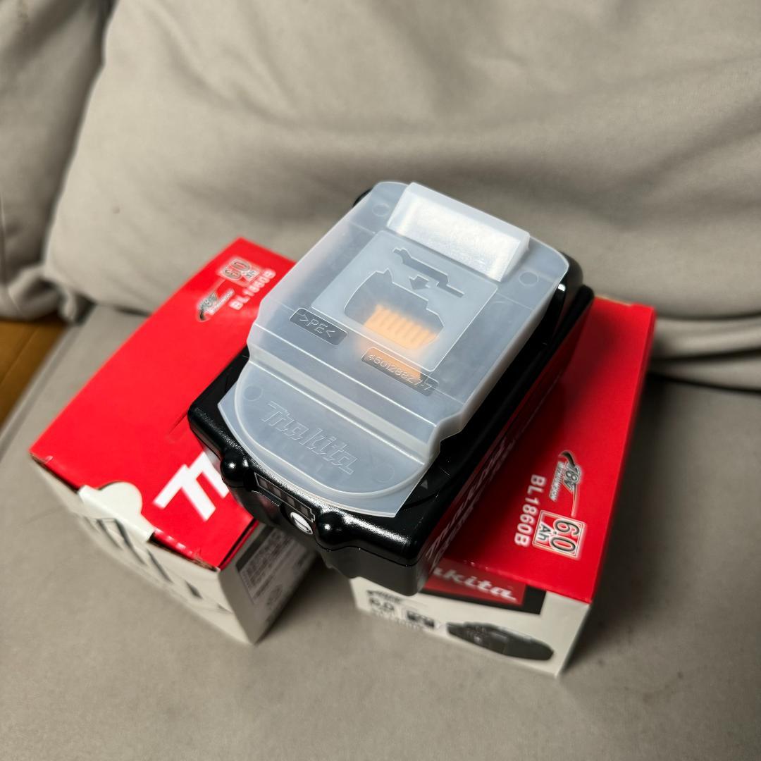 新品マキタ純正18V 6.0Ah バッテリー BL1860B 新品マキタ純正18V 6.0Ah バッテリー BL1860B