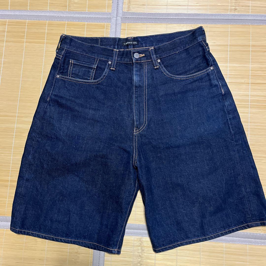 A BATHING APEデニムハーフパンツ