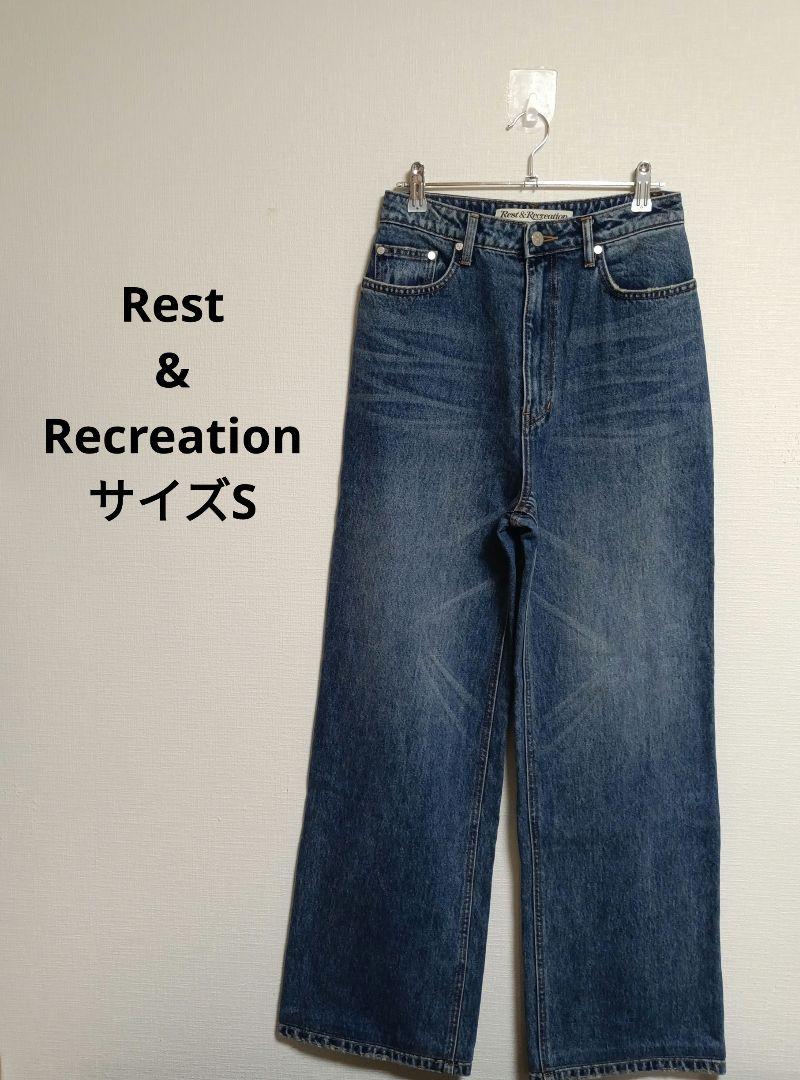Rest&Recreation ストレートデニム　セミワイドデニム　サイズS
