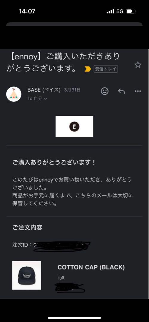 ENNOY エンノイ　ennoy cap