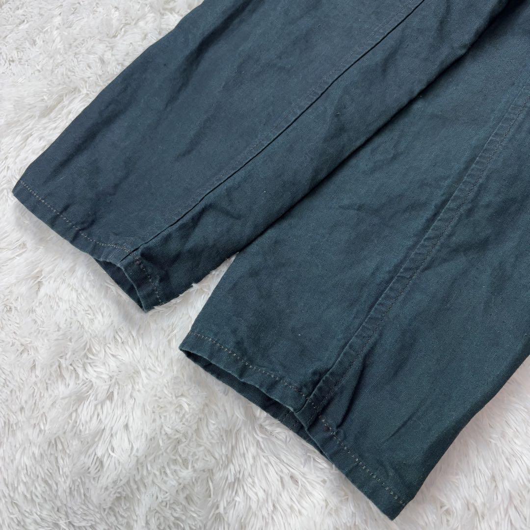 新品タグ付✨ウティ Veste Cize リネンジャケット ノーカラーシャツ 緑
