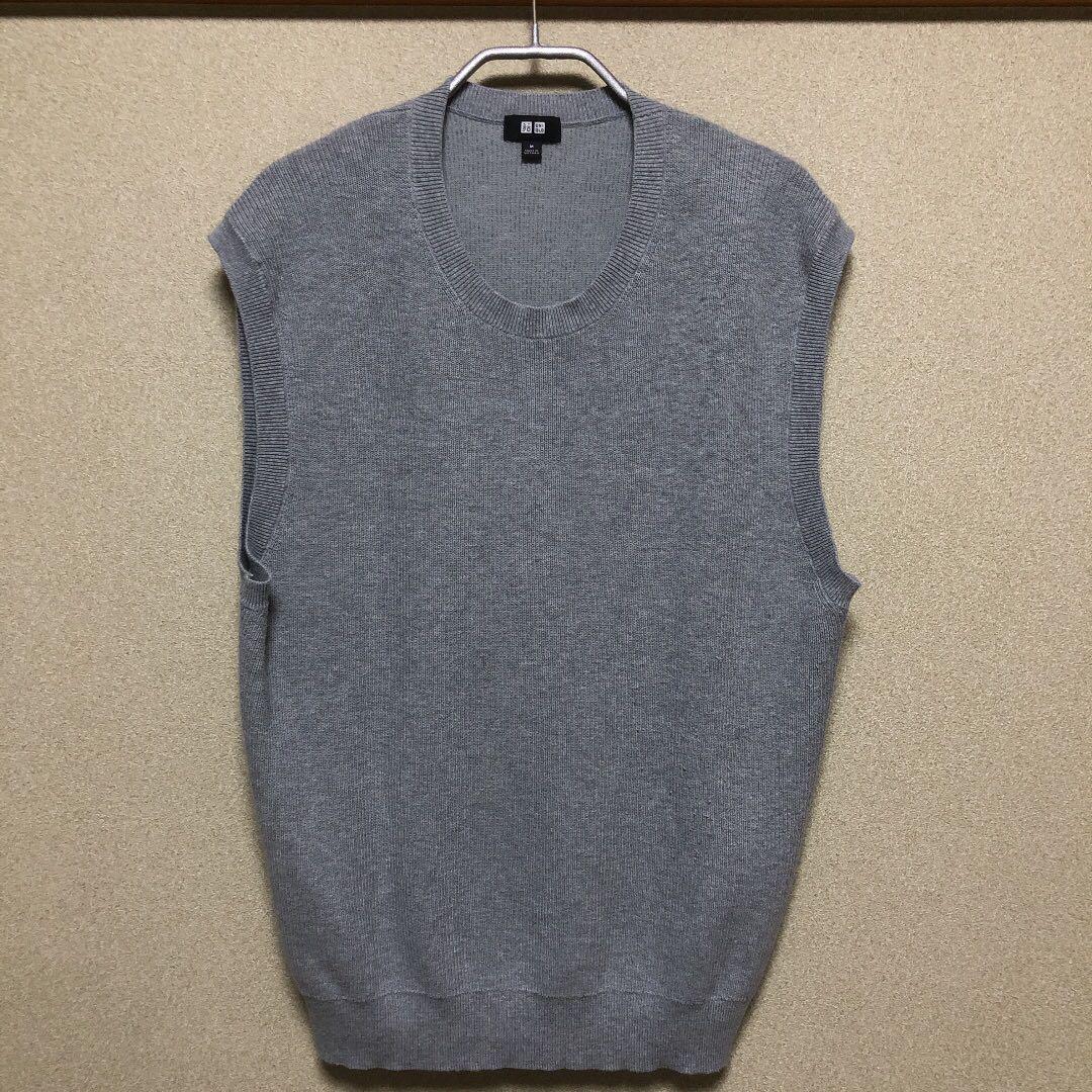 ニットベスト オーバーサイズ トップス 秋冬 ユニクロ Uniqlo メンズ 春早割