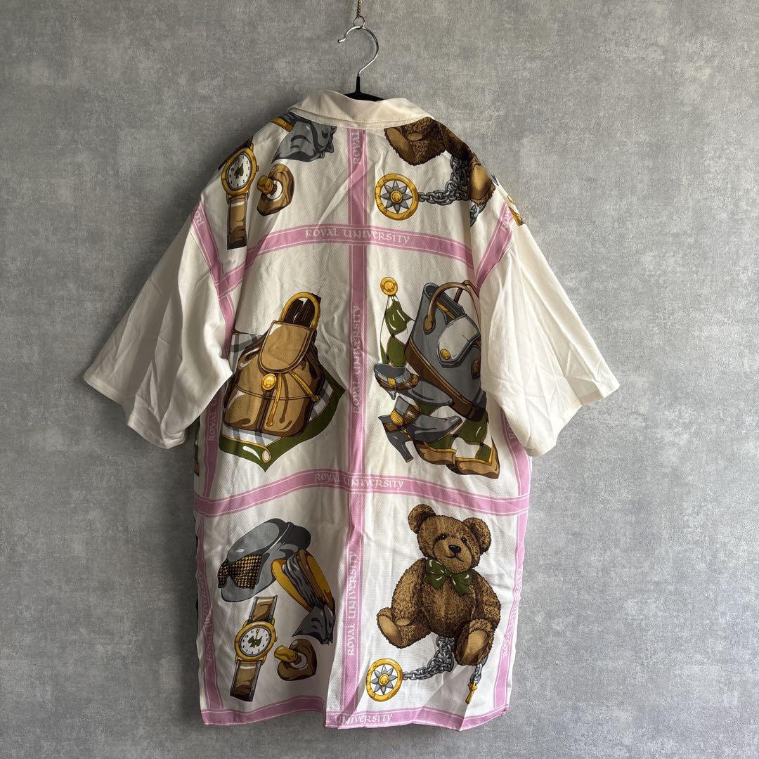 古着　ヴィンテージ 総柄シャツ　チャイナブラウス　used ビンテージ　希少 古着 ヴィンテージ 総柄 チャイナシャツ ブラウス used
