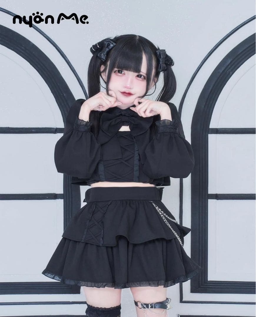 nyan Me いちばんかわいい せっとあっぷ 黒 SIZE