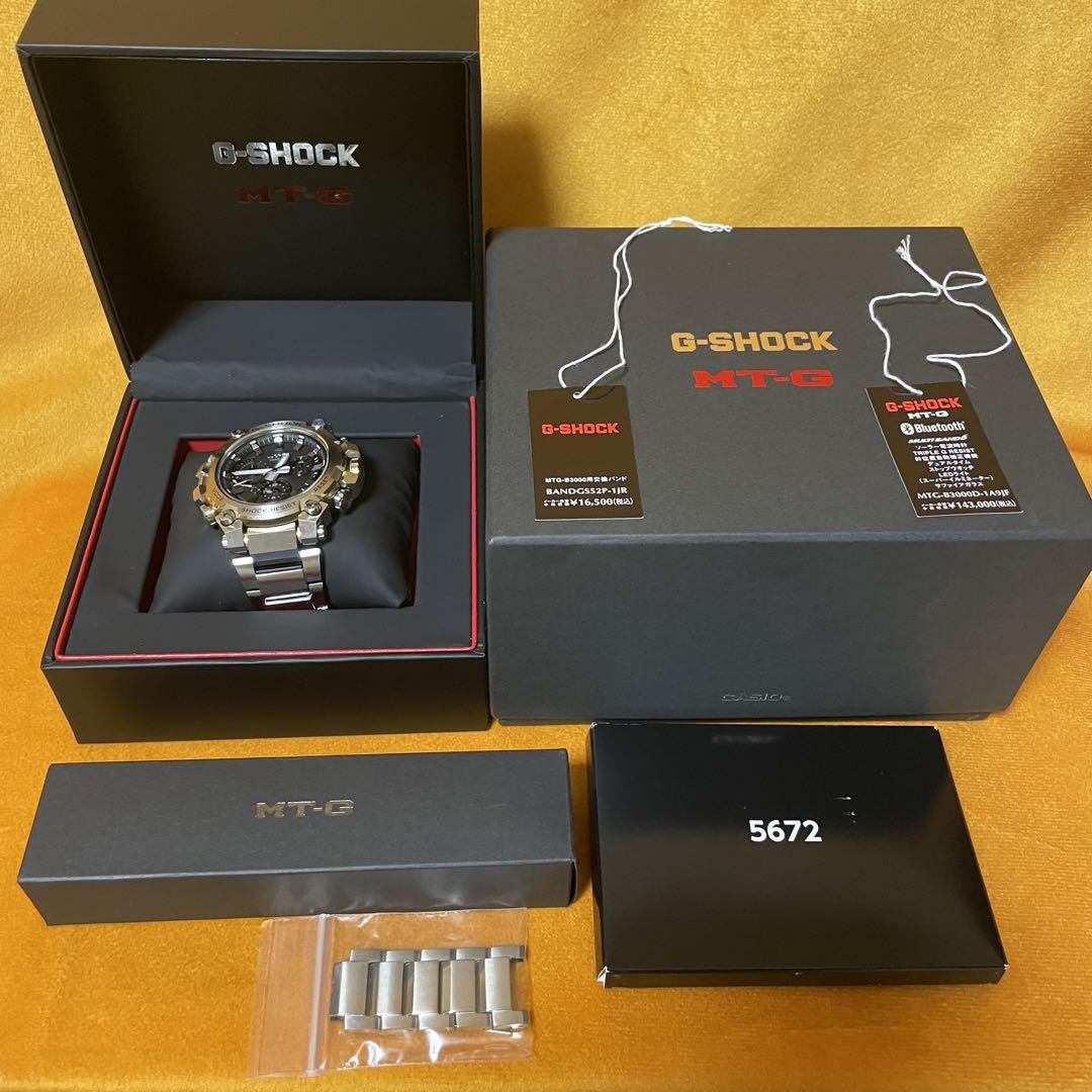 美品 G-SHOCK MTG-B3000D-1A9JF 換えバンド 付き 画像1