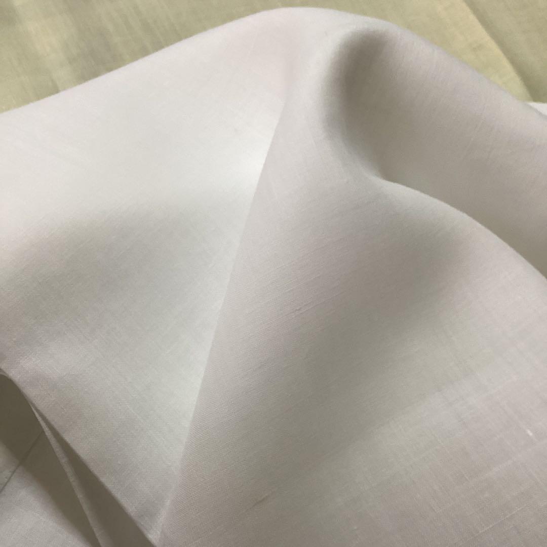 近江麻ラミー晒しホワイトキングサイズシーツ250×180少し訳有り
