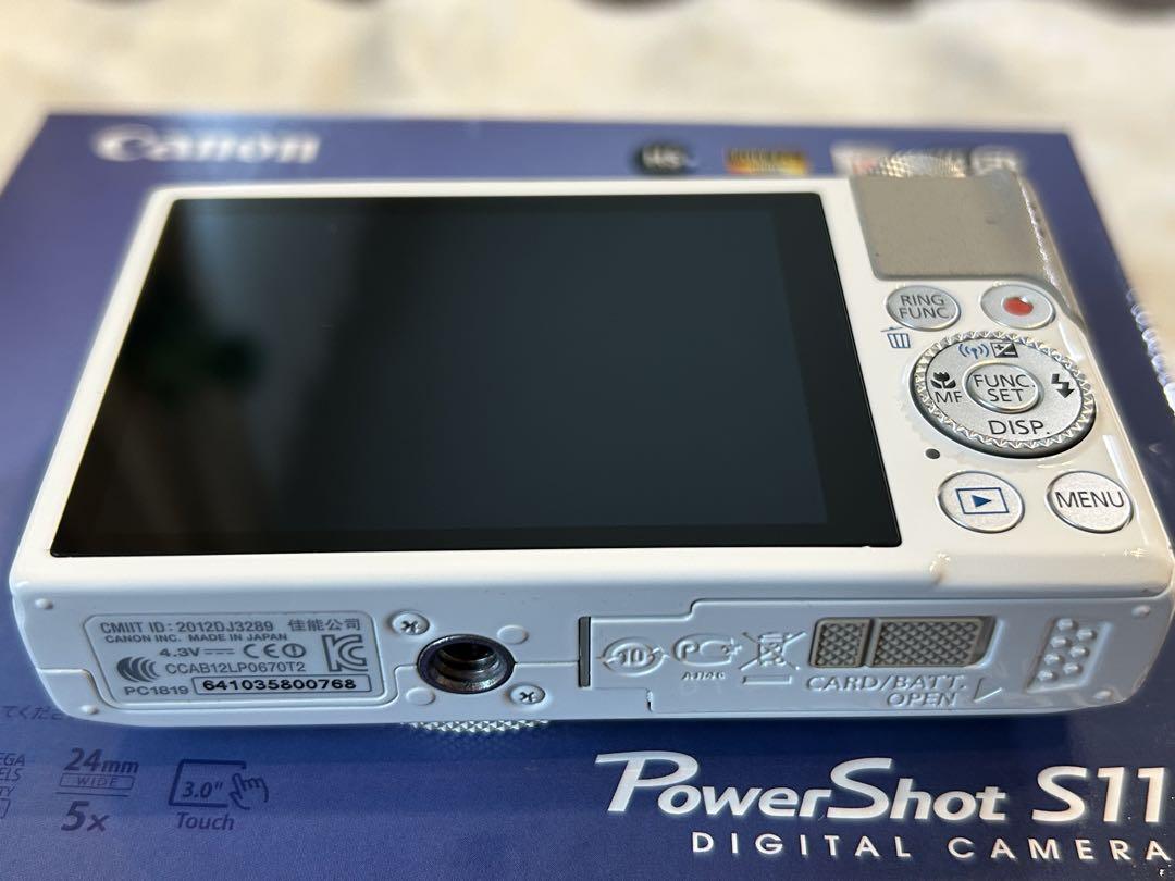 （中古）Canon PowerShot S110 ホワイト　元箱有り